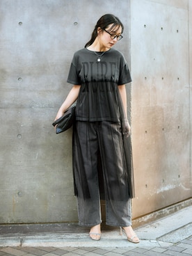 tシャツ チュールドッキングT レディース Bab / Bou Jeloud｜チュールドッキングTシャツ | Rakuten