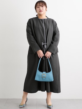 「アイテム（フォーマルスーツ/小物）」を使った、nissen Ladies Modelsさん（レディース・160cm）の冬コーディネート