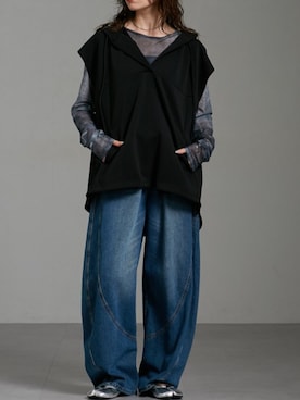 「nissen（ニッセン）のアイテム」を使った、nissen Ladies Modelsさん（レディース・154cm）の秋コーディネート