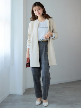 「フレンチカジュアル」｜nissen Ladies Modelsさん（レディース・165cm）の秋コーディネート