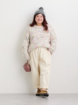 「nissen（ニッセン）のアイテム」を使った、nissen Ladies Modelsさん（レディース・158cm）の秋コーディネート