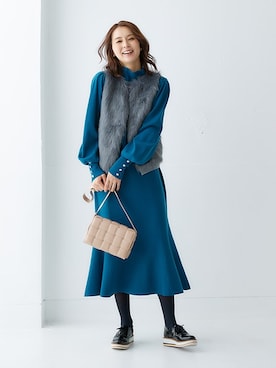 「ほっこり素材」｜nissen Ladies Modelsさん（レディース・167cm）の秋コーディネート