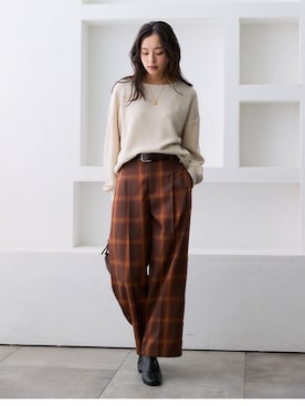 nissen Ladies Modelsさん(レディース・163cm)の秋コーディネート