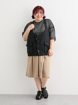 「pattok」｜nissen Ladies Modelsさん（レディース・155cm）の夏コーディネート