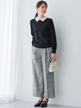 「レディースファッション」｜「アイテム（スラックス）」を使った、nissen Ladies Modelsさん（レディース・167cm）の夏コーディネート