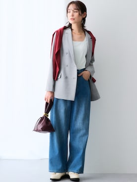 「アイテム（フォーマルスーツ/小物）」を使った、nissen Ladies Modelsさん（レディース・167cm）の冬コーディネート