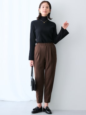 「アイテム（フォーマルスーツ/小物）」を使った、nissen Ladies Modelsさん（レディース・167cm）の冬コーディネート