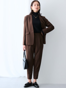 「アイテム（フォーマルスーツ/小物）」を使った、nissen Ladies Modelsさん（レディース・167cm）の冬コーディネート