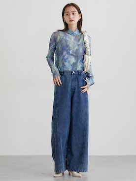 「nissen（ニッセン）のアイテム」を使った、nissen Ladies Modelsさん（レディース・169cm）の秋コーディネート