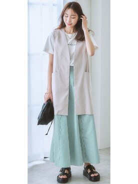 nissen Ladies Modelsさん（レディース・164cm）の春コーディネート