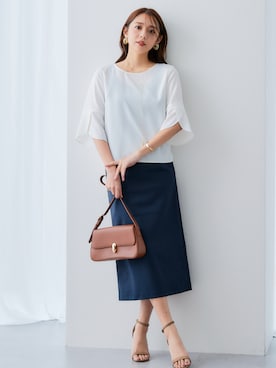 「レディースファッション」｜nissen Ladies Modelsさん（レディース・165cm）の春コーディネート