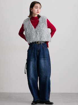 nissen Ladies Modelsさん（レディース・169cm）の冬コーディネート