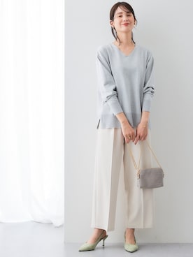 「首元ヌケ感」｜nissen Ladies Modelsさん（レディース・167cm）の夏コーディネート