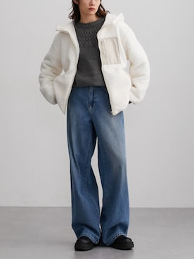 「レディースファッション」｜「アイテム（ジャケット/アウター）」を使った、nissen Ladies Modelsさん（レディース・154cm）の秋コーディネート