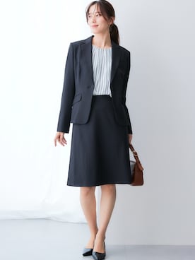 「アイテム（フォーマルスーツ/小物）」を使った、nissen Ladies Modelsさん（レディース・165cm）の秋コーディネート