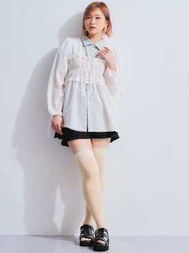 「TTOL（トール）のアイテム」を使った、nissen Ladies Modelsさん（レディース・160cm）の春コーディネート