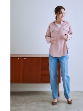 「首元ヌケ感」｜nissen Ladies Modelsさん（レディース・165cm）の秋コーディネート