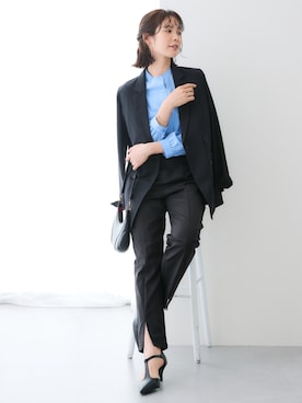 「アイテム（スーツセット）」を使った、nissen Ladies Modelsさん（レディース・167cm）の秋コーディネート