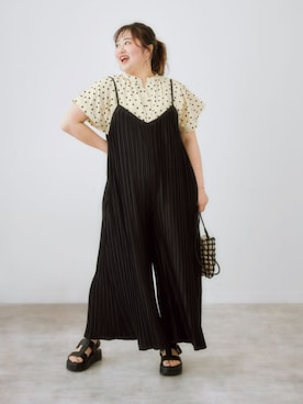 「ぽっちゃり」｜nissen Ladies Modelsさん（レディース・160cm）の春コーディネート