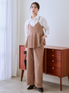 「アイテム（チュニック）」を使った、nissen Ladies Modelsさん（レディース・160cm）の秋コーディネート