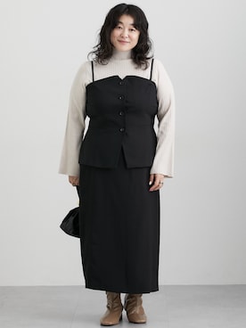 「アイテム（フォーマルスーツ/小物）」を使った、nissen Ladies Modelsさん（レディース・163cm）の秋コーディネート