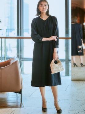 「アイテム（フォーマルスーツ/小物）」を使った、nissen Ladies Modelsさん（レディース・169cm）の秋コーディネート