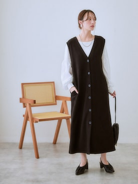 「nissen（ニッセン）のアイテム」を使った、nissen Ladies Modelsさん（レディース・160cm）の秋コーディネート
