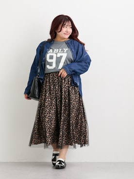 「nissen（ニッセン）のアイテム」を使った、nissen Ladies Modelsさん（レディース・158cm）の秋コーディネート