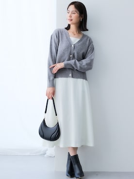 「アイテム（フォーマルスーツ/小物）」を使った、nissen Ladies Modelsさん（レディース・167cm）の秋コーディネート