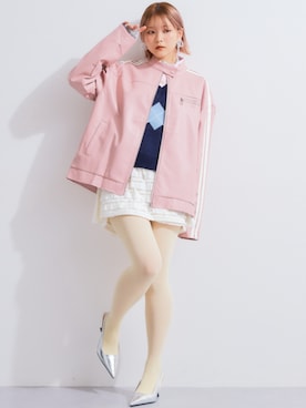 「レギュラー」｜「アイテム（ブルゾン）」を使った、nissen Ladies Modelsさん（レディース・160cm）の春コーディネート