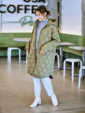「アイテム（その他アウター）」を使った、nissen Ladies Modelsさん（レディース・165cm）の秋コーディネート