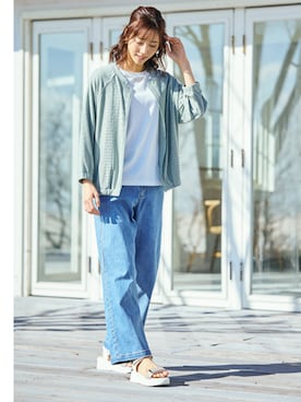 「pattok」｜「アイテム（ジャケット/アウター）」を使った、nissen Ladies Modelsさん（レディース・169cm）の春コーディネート