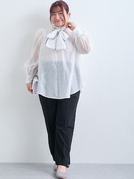 「Callarus（カラルス）のアイテム」を使った、nissen Ladies Modelsさん（レディース・155cm）の冬コーディネート