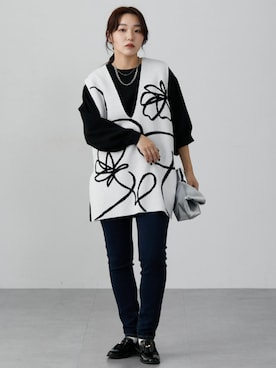 nissen Ladies Modelsさん（レディース・158cm）の冬コーディネート