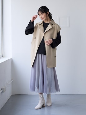 nissen Ladies Modelsさん（レディース・166cm）の冬コーディネート