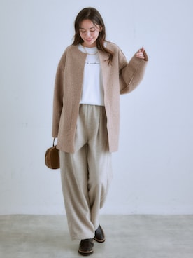 「nissen（ニッセン）のアイテム（ジャケット/アウター）」を使った、nissen Ladies Modelsさん（レディース・167cm）の秋コーディネート