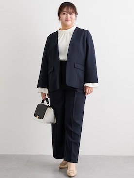 「アイテム（フォーマルスーツ/小物）」を使った、nissen Ladies Modelsさん（レディース・160cm）の冬コーディネート