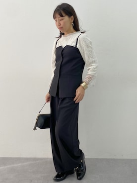 「アイテム（フォーマルスーツ/小物）」を使った、nissen Ladies Modelsさん（レディース・154cm）の秋コーディネート