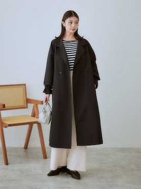 「首元ヌケ感」｜nissen Ladies Modelsさん（レディース・166cm）の冬コーディネート