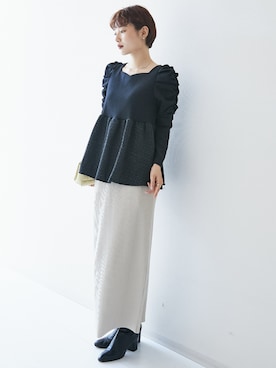 「首元ヌケ感」｜nissen Ladies Modelsさん（レディース・168cm）の秋コーディネート