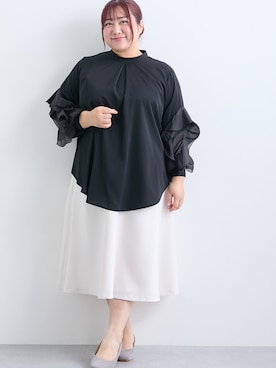 「Callarus（カラルス）のアイテム」を使った、nissen Ladies Modelsさん（レディース・155cm）の冬コーディネート