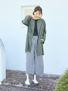 「pattok」｜「アイテム（ジャケット/アウター）」を使った、nissen Ladies Modelsさん（レディース・169cm）の冬コーディネート