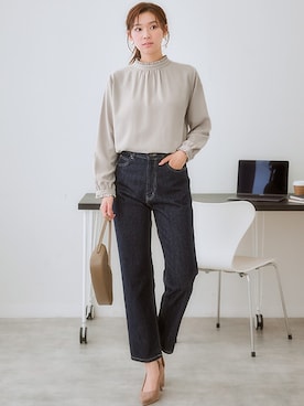「しわになりにくい」｜nissen Ladies Modelsさん（レディース・166cm）の冬コーディネート