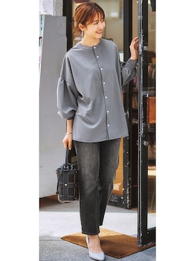 「首元ヌケ感」｜nissen Ladies Modelsさん（レディース・165cm）の夏コーディネート