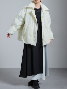 「レディースファッション」｜「アイテム（ジャケット/アウター）」を使った、nissen Ladies Modelsさん（レディース・162cm）の秋コーディネート