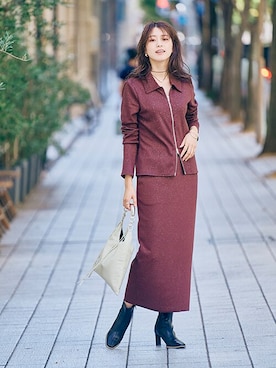 nissen Ladies Modelsさん（レディース・168cm）の冬コーディネート