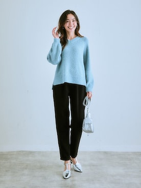 「首元ヌケ感」｜nissen Ladies Modelsさん（レディース・165cm）の秋コーディネート