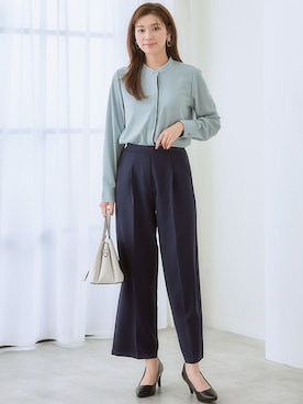 「しわになりにくい」｜nissen Ladies Modelsさん（レディース・166cm）の冬コーディネート