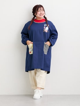 「アイテム（エプロン）」を使った、nissen Ladies Modelsさん（レディース・158cm）の秋コーディネート