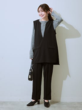 「nissen（ニッセン）のアイテム」を使った、nissen Ladies Modelsさん（レディース・160cm）の秋コーディネート